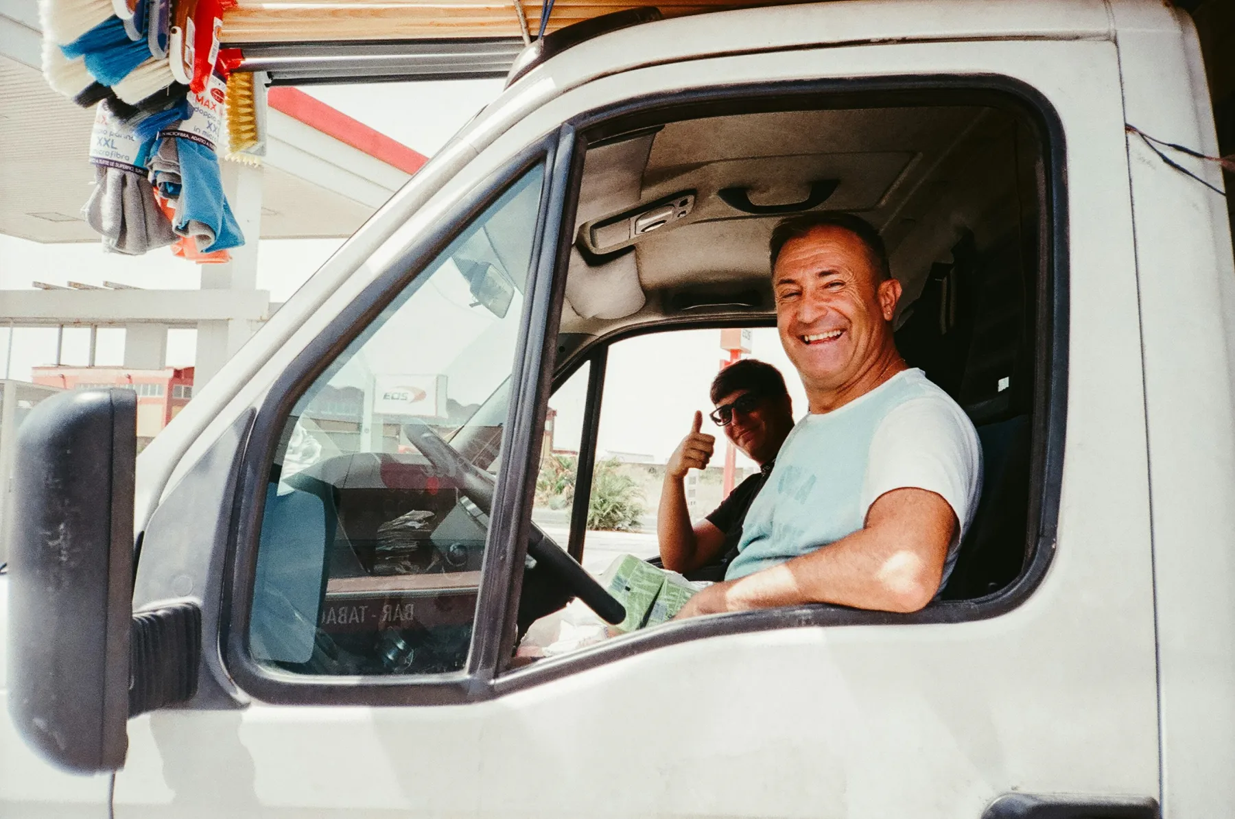 A new operator standing by their first service truck